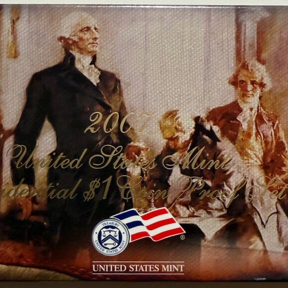 2007 US Mint Presidential $1 Coin Proof Set, 4 coins, Original Official … - Picture 2 of 6